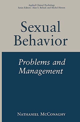 Livre Relié Sexual Behavior de Nathaniel McConaghy