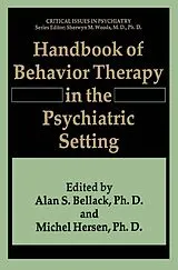 Fester Einband Handbook of Behavior Therapy in the Psychiatric Setting von 