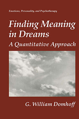 Livre Relié Finding Meaning in Dreams de G. William Domhoff