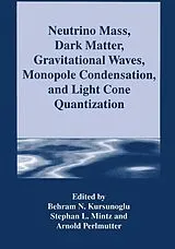 Fester Einband Neutrino Mass, Dark Matter, Gravitational Waves, Monopole Condensation, and Light Cone Quantization von 