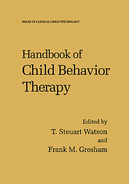 Livre Relié Handbook of Child Behavior Therapy de Steuart Watson