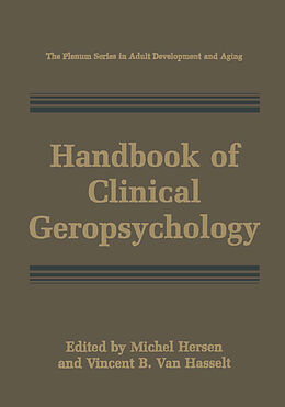 Livre Relié Handbook of Clinical Geropsychology de 
