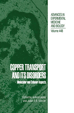 Livre Relié Copper Transport and Its Disorders de 