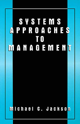 Couverture cartonnée Systems Approaches to Management de Michael C. Jackson