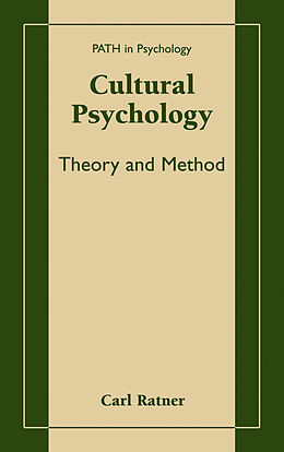 Livre Relié Cultural Psychology de Carl Ratner