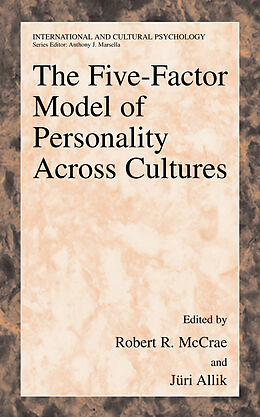 Couverture cartonnée The Five-Factor Model of Personality Across Cultures de 