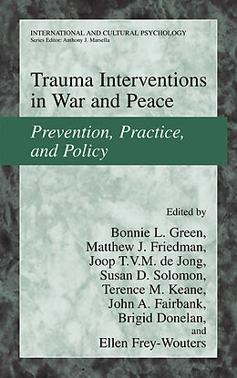 Livre Relié Trauma Interventions in War and Peace de 