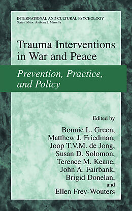 Couverture cartonnée Trauma Interventions in War and Peace de 