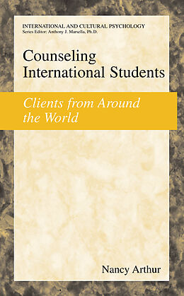 Livre Relié Counseling International Students de Nancy Marie Arthur