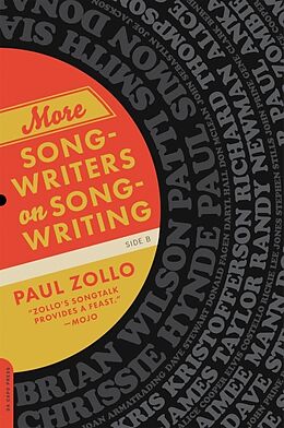 Couverture cartonnée More Songwriters on Songwriting de Paul Zollo