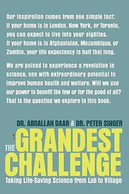 E-Book (epub) The Grandest Challenge von Abdallah Daar, Peter A. Singer