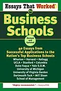 E-Book (epub) Essays That Worked for Business Schools (Revised) von Boykin Curry, Brian Kasbar