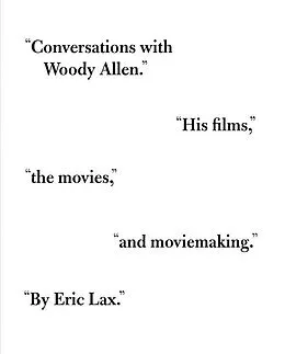E-Book (epub) Conversations with Woody Allen von Eric Lax