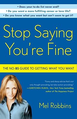 Poche format B Stop Saying You're Fine de Mel Robbins