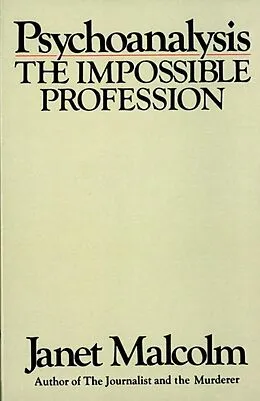 E-Book (epub) Psychoanalysis von Janet Malcolm