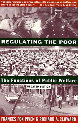 E-Book (epub) Regulating the Poor von Frances Fox Piven, Richard Cloward
