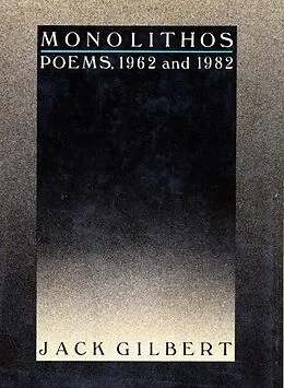 E-Book (epub) Monolithos von Jack Gilbert