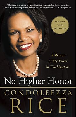Broschiert No Higher Honor von Condoleezza Rice