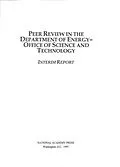 E-Book (epub) Peer Review in the Department of Energy-Office of Science and Technology von National Research Council, Environment and Resources Commission on Geosciences, Committee on the Dep