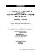 Couverture cartonnée National Patterns of R&D Resources de National Research Council, Division of Behavioral and Social Sciences and Education, Committee on National Statistics
