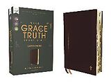 Couverture en cuir NASB, The Grace and Truth Study Bible (Trustworthy and Practical Insights), Large Print, Leathersoft, Maroon, Red Letter, 1995 Text, Thumb Indexed, Comfort Print de Zondervan