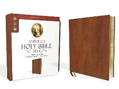 Couverture en cuir Amplified Holy Bible, XL Edition, Leathersoft, Brown de Zondervan