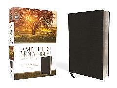 Couverture en cuir Amplified Holy Bible, Bonded Leather, Black de Zondervan