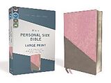 Couverture cartonnée Niv, Personal Size Bible, Large Print, Leathersoft, Pink/Gray, Red Letter Edition, Comfort Print de Zondervan