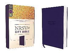 Couverture en cuir NRSVue, Gift Bible, Leathersoft, Blue, Comfort Print de Zondervan