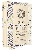 Livre Relié NIV Application Bible, Hardcover, Multi-Cream, Red Letter, Comfort Print de 