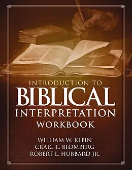 E-Book (epub) Introduction to Biblical Interpretation Workbook von William W. Klein