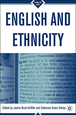 Livre Relié English and Ethnicity de Glyn Ed. Davies, Glyn Ed Davies