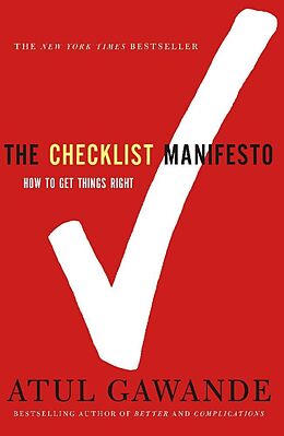 Couverture cartonnée The Checklist Manifesto de Atul Gawande