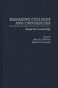 E-Book (pdf) Managing Colleges and Universities von Allan M. Hoffman, Randal W. Summers
