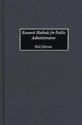 eBook (pdf) Research Methods for Public Administrators de Gail Johnson