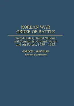 E-Book (pdf) Korean War Order of Battle von Gordon L. Rottman