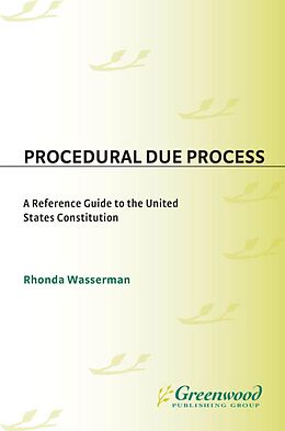 eBook (pdf) Procedural Due Process de Rhonda Wasserman
