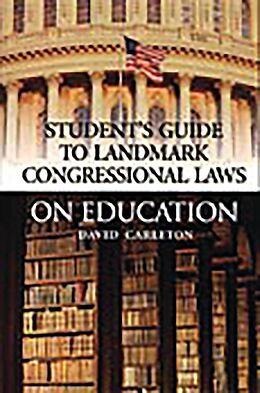 E-Book (pdf) Landmark Congressional Laws on Education von David Carleton