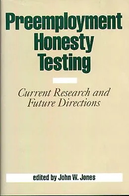 PDF Preemployment Honesty Testing von Jack Jones