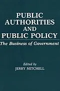 E-Book (pdf) Public Authorities and Public Policy von 