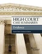 Couverture cartonnée High Court Case Summaries on Evidence, Keyed to Fisher de Publisher's Editorial Staff