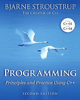 Couverture cartonnée Programming: Principles and Practice Using C++ de Bjarne Stroustrup