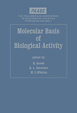 eBook (pdf) Molecular Basis of Biological Activity de 