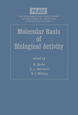 eBook (pdf) Molecular Basis of Biological Activity de 