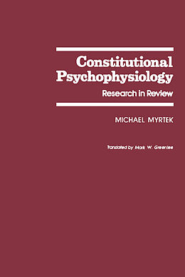 eBook (pdf) Constitutional Psychophysiology de Michael Myrtek