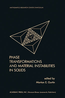 eBook (pdf) Phase Transformations and Material Instabilities in Solids de 