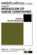 E-Book (pdf) Metabolism of Sulfur Compounds von David Greenberg