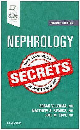 Kartonierter Einband Nephrology Secrets von Edgar V. Lerma, Matthew A Sparks, Joel Topf
