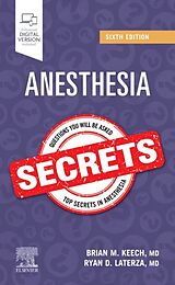 Couverture cartonnée Anesthesia Secrets de Brian M. Keech, Ryan D. Laterza