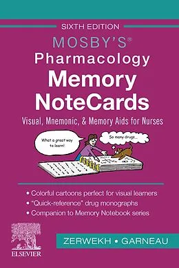 E-Book (epub) Mosby's Pharmacology Memory NoteCards - E-Book von Rn Zerwekh EdD, Rn Garneau